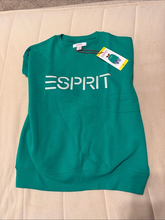 Esprit Tops - Esprit Green Logo Sweatshirt small
